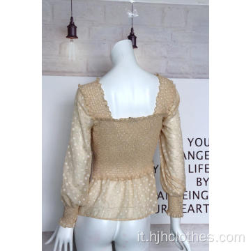 Pullover a maniche lunghe con design